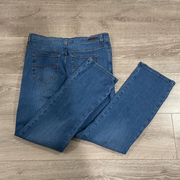 Lee Stretch Relaxed Fit Straight Leg Denim Jean 12 Long - Picture 15 of 15